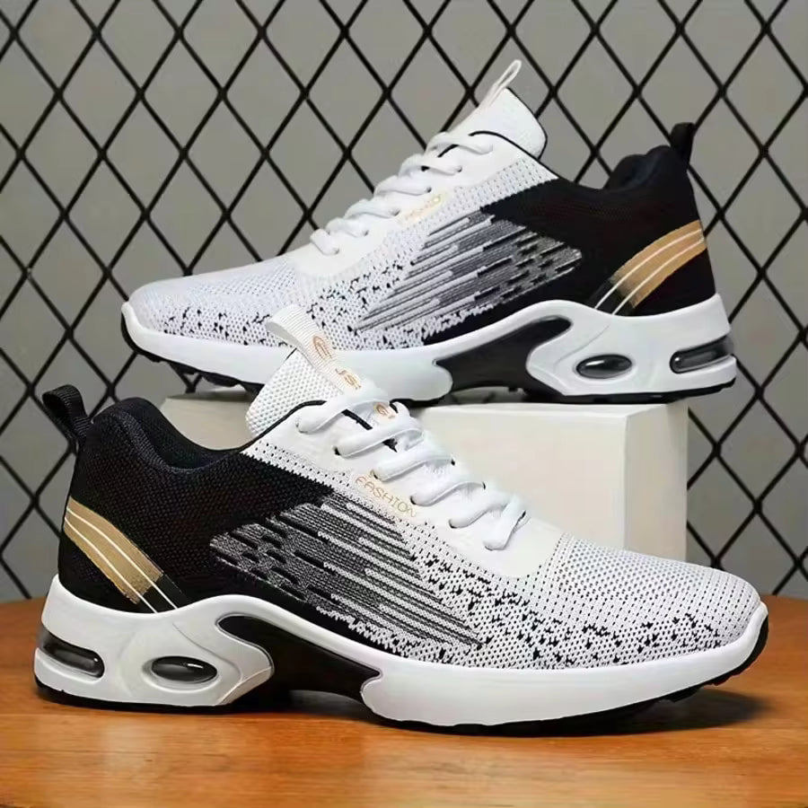 Men's Breathable Mesh Air Cushion Running Shoes – Non-Slip Lightweight Athletic Sneakers For Gym & Walking
