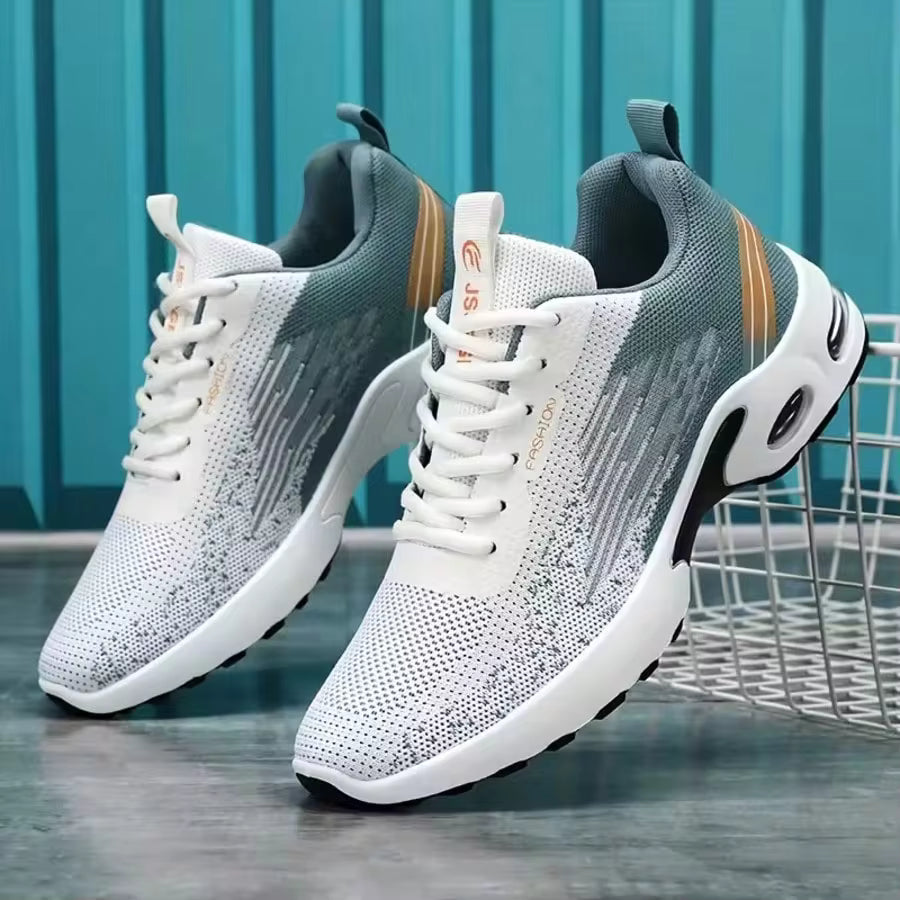 Men's Breathable Mesh Cushion Running Shoes – Non-Slip Lightweight Athletic Sneakers Gym & Walking-Tenis Para Hombre
